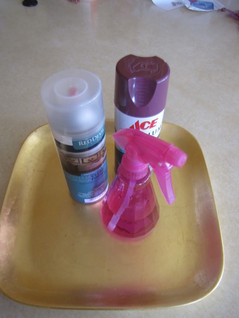 creAcipe Water and Spray Paint Technique